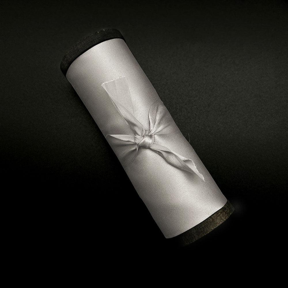 Pebble Grey Pure Silk Ribbon - VAZASILK