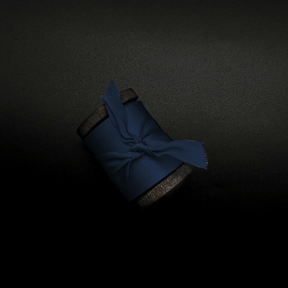 Sapphire Blue Pure Silk Ribbon - VAZASILK