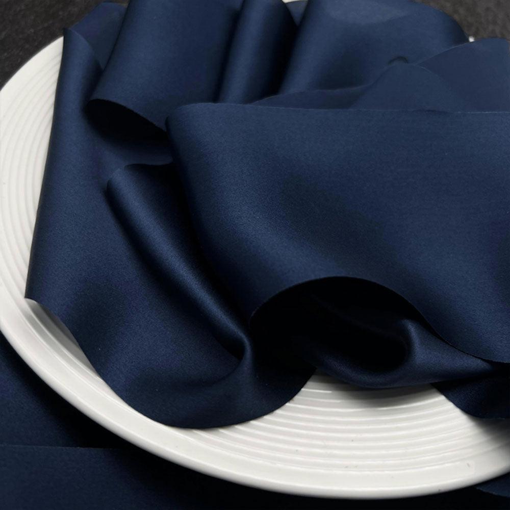 Sapphire Blue Pure Silk Ribbon - VAZASILK