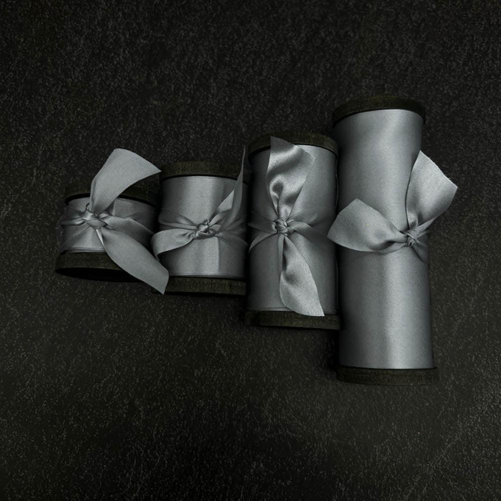 Serenity Grey Pure Silk Ribbon - VAZASILK