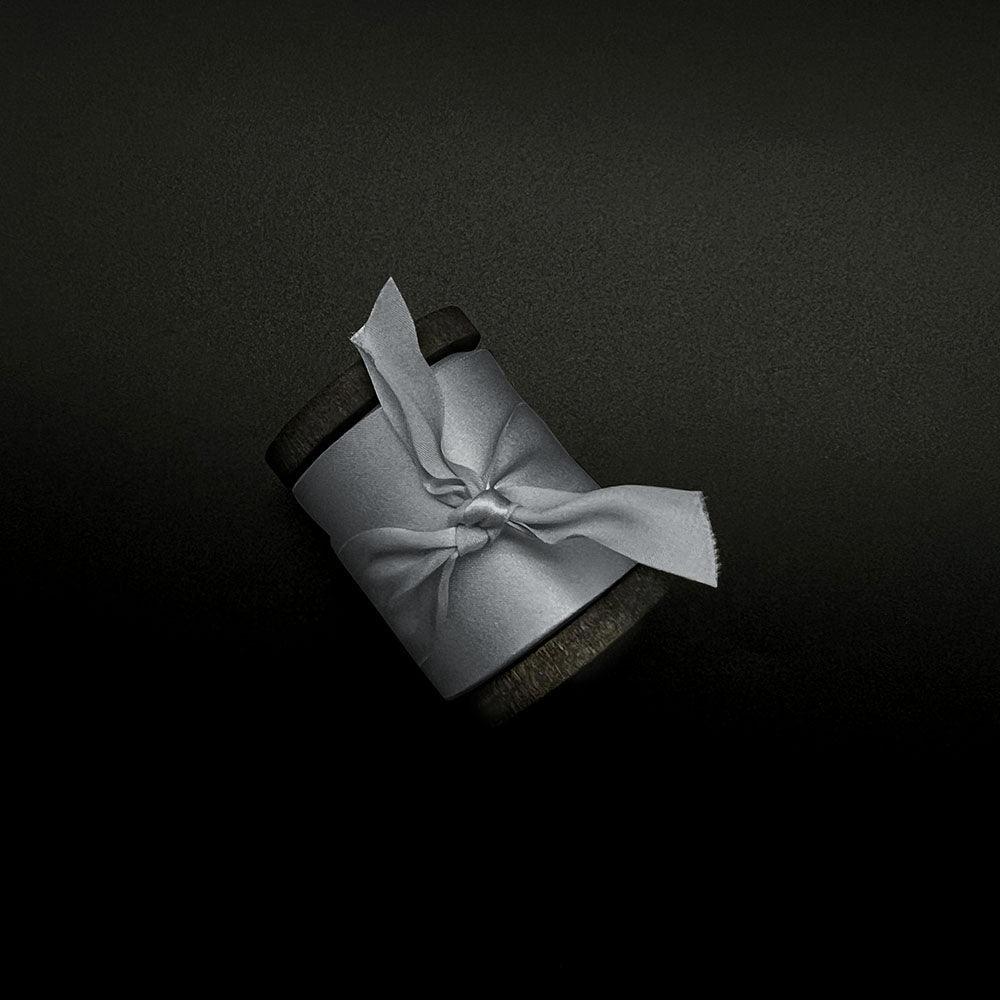 Serenity Grey Pure Silk Ribbon - VAZASILK