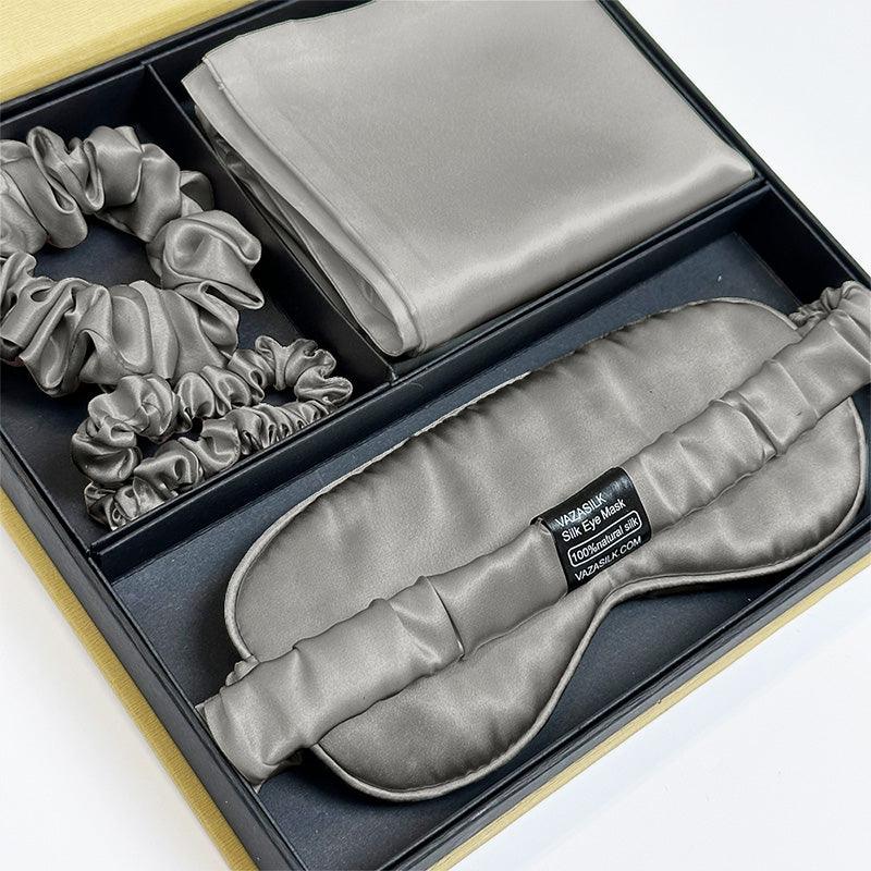 Silk Dreamscapes Pillowcase Set - Silver - VAZASILK