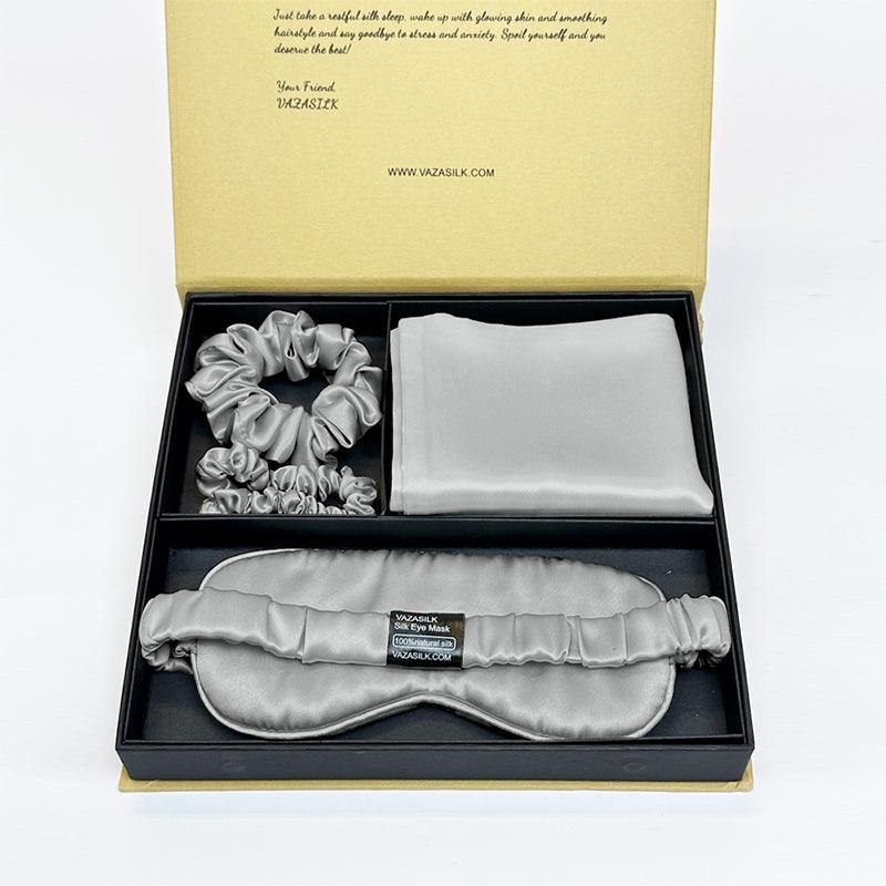 Silk Dreamscapes Pillowcase Set - Silver - VAZASILK