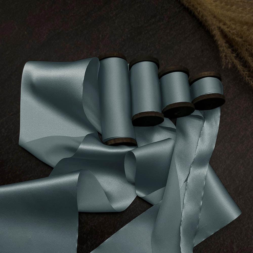 Turquoise Pure Silk Ribbon - VAZASILK