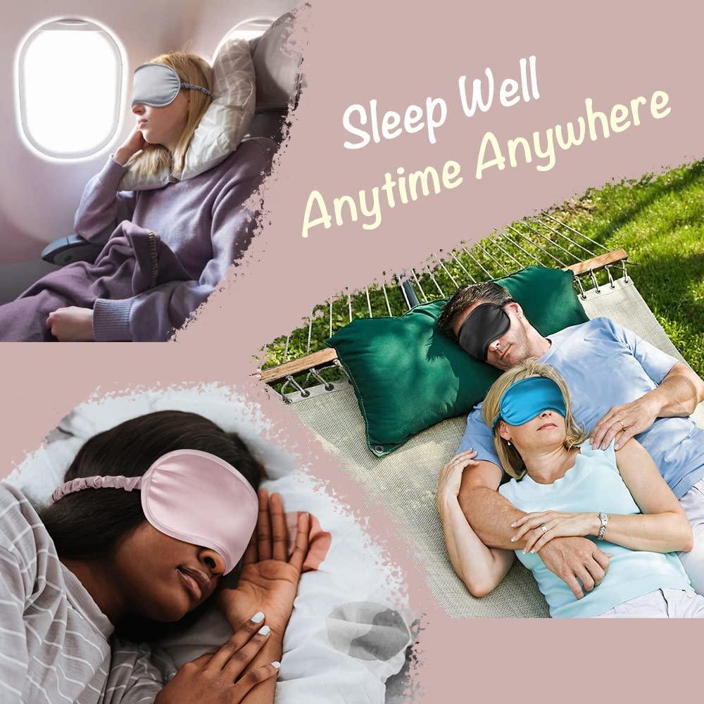 White Pure Mulberry Silk Sleep Eye Mask - VAZASILK