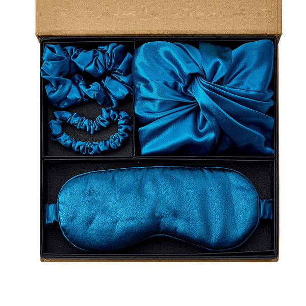 Silk Essence Bonnet Set - Blue