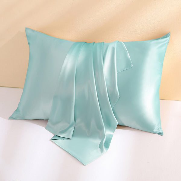 22 Momme Turquoise Green Envelope Silk Pillowcase