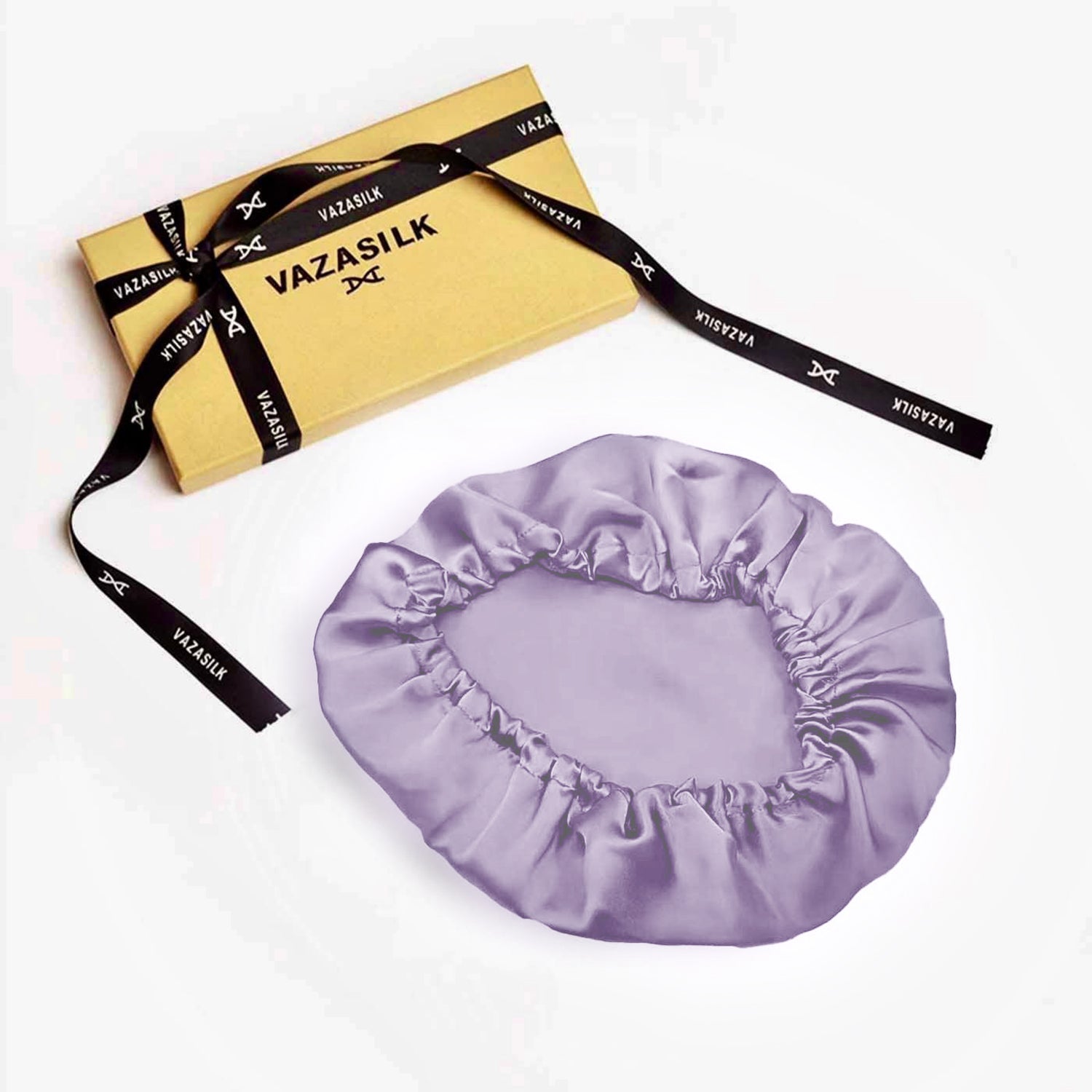 vazasilk single layer silk bonnet light purple
