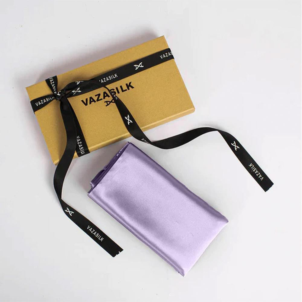 22 Momme Light Purple Envelope Silk Pillowcase
