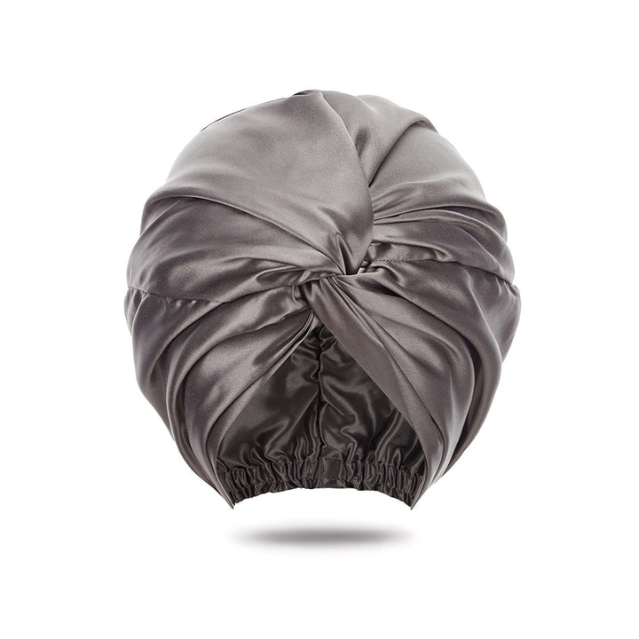 vazasilk double layer silk bonnet gray