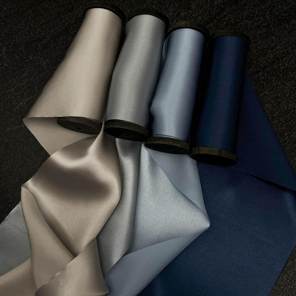 4 Rolls of Assorted Colors Pure Silk Ribbon - VAZASILK