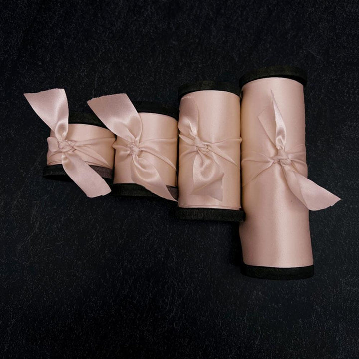 4 Rolls of Different Sized Silk Ribbon - VAZASILK