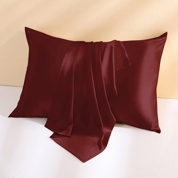 22 Momme Burgundy Red Envelope Silk Pillowcase