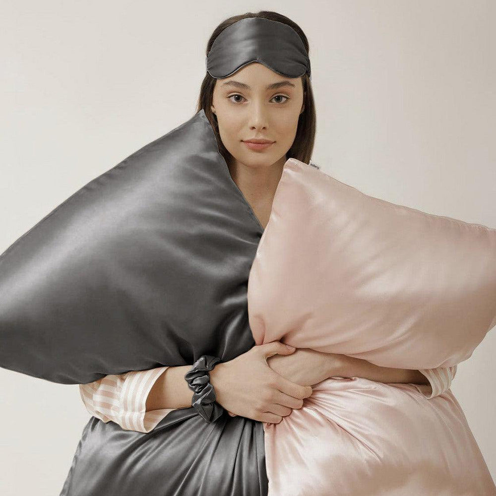 22 Momme  Silk Pillowcase - Dark Gray