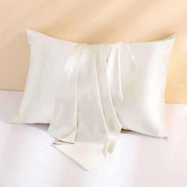 22 Momme White Envelope Silk Pillowcase