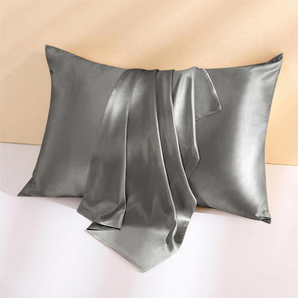 22 Momme Gray Envelope Silk Pillowcase