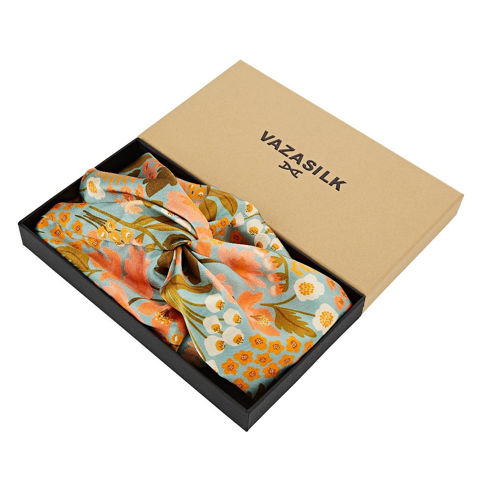 vazasilk double layer silk bonnet Citrus Flower