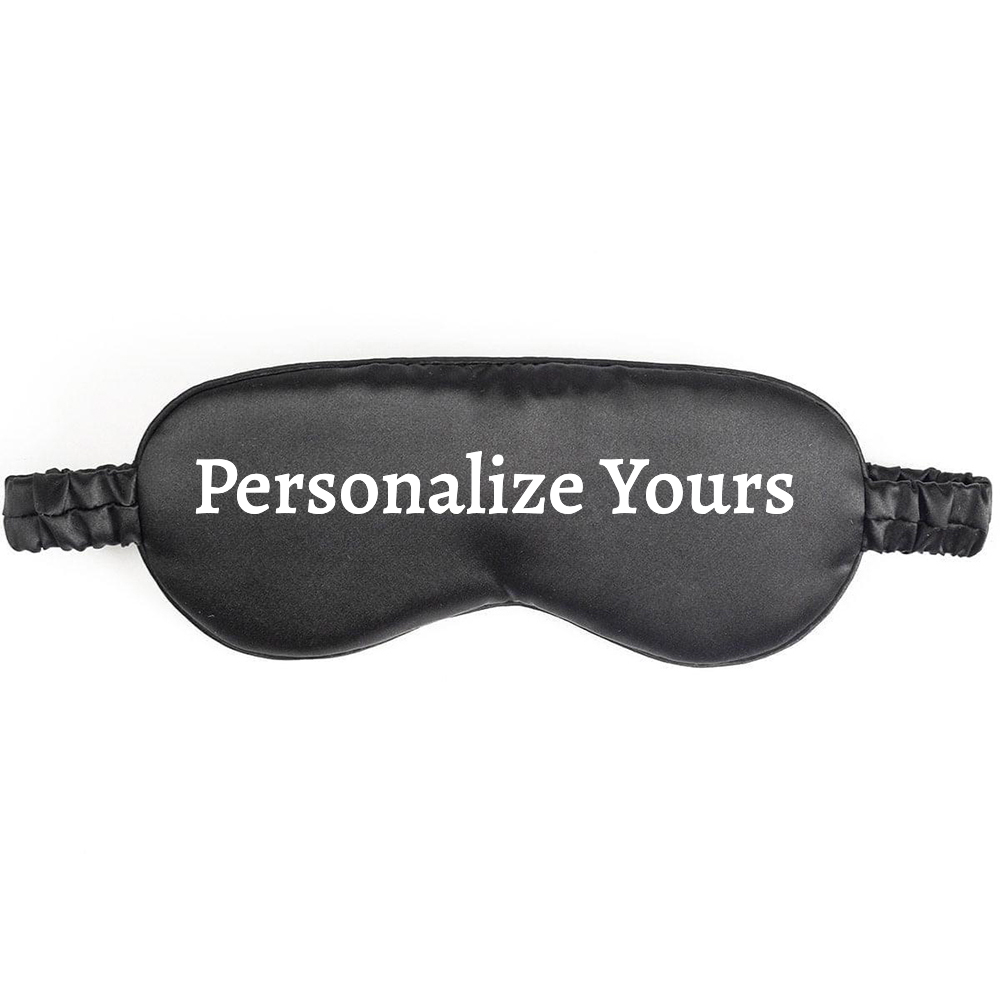 Personalized 22 Momme Sketch Silk Eye Mask