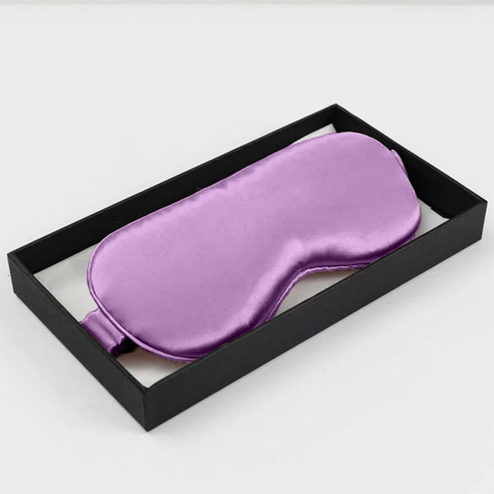 Dark Purple Mulberry Silk Sleep Eye Mask - VAZASILK