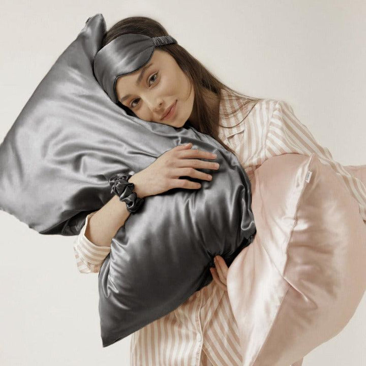 Silk Dreamscapes Pillowcase Set - Silver - VAZASILK