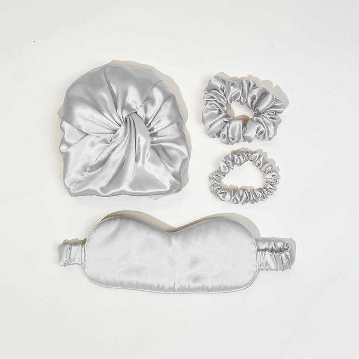 Silk Essence Bonnet Set - Silver White - VAZASILK
