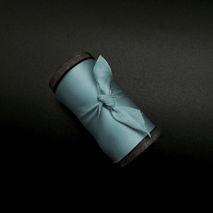 Turquoise Pure Silk Ribbon - VAZASILK